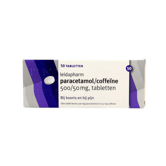 Leidapharm Paracetamol/coffeine CP 550 50 Tabletten - DrogistWereld