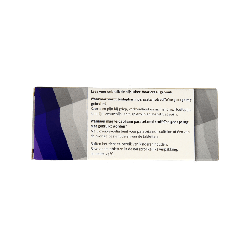 Leidapharm Paracetamol/coffeine CP 550 50 Tabletten - DrogistWereld