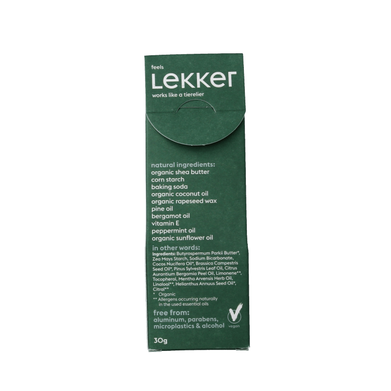 Lekker Company Deodorant woodland 30 Gram - DrogistWereld