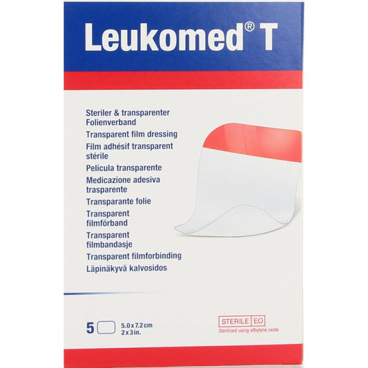 Leukomed Transparant wondverband T 7.2 x 5cm steriel 5 Stuks - DrogistWereld