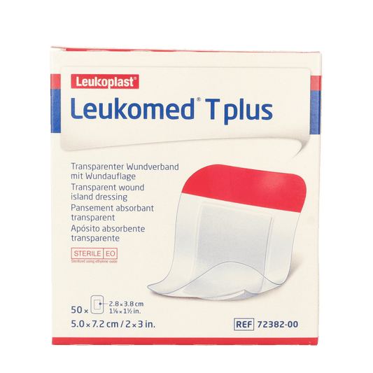 Leukomed Transparant wondverband T plus 7.2 x 5cm 50 Stuks - DrogistWereld