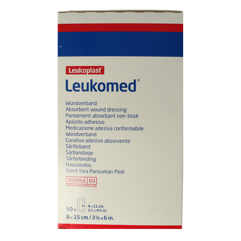 Leukomed Wondverband 8.0 x 15cm steriel 50 Stuks - DrogistWereld