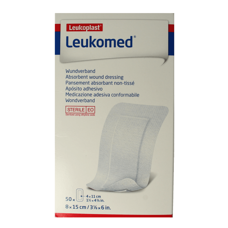 Leukomed Wondverband 8.0 x 15cm steriel 50 Stuks - DrogistWereld