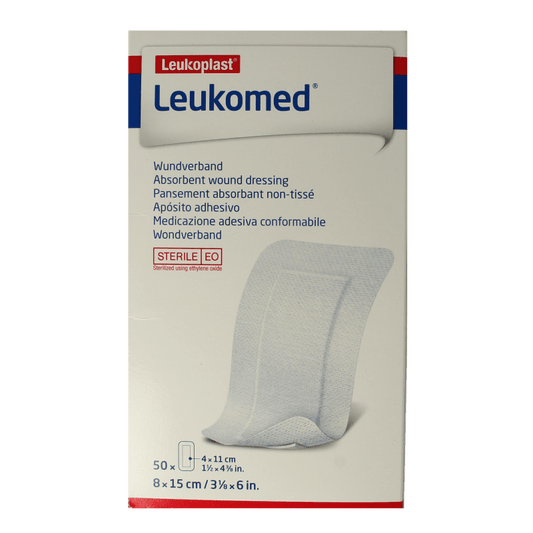 Leukomed Wondverband 8.0 x 15cm steriel 50 Stuks - DrogistWereld