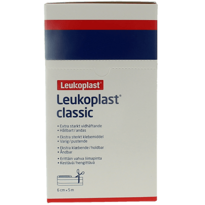 Leukoplast Classic 5m x 6cm 1 Stuks - DrogistWereld