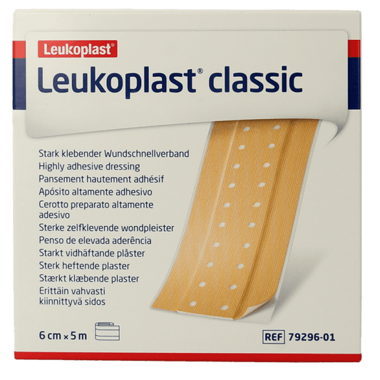 Leukoplast Classic 5m x 6cm 1 Stuks - DrogistWereld
