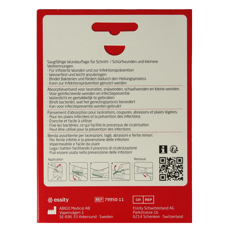 Leukoplast Hechtpleister leukomed sorbact 8 x 10cm 3 Stuks - DrogistWereld