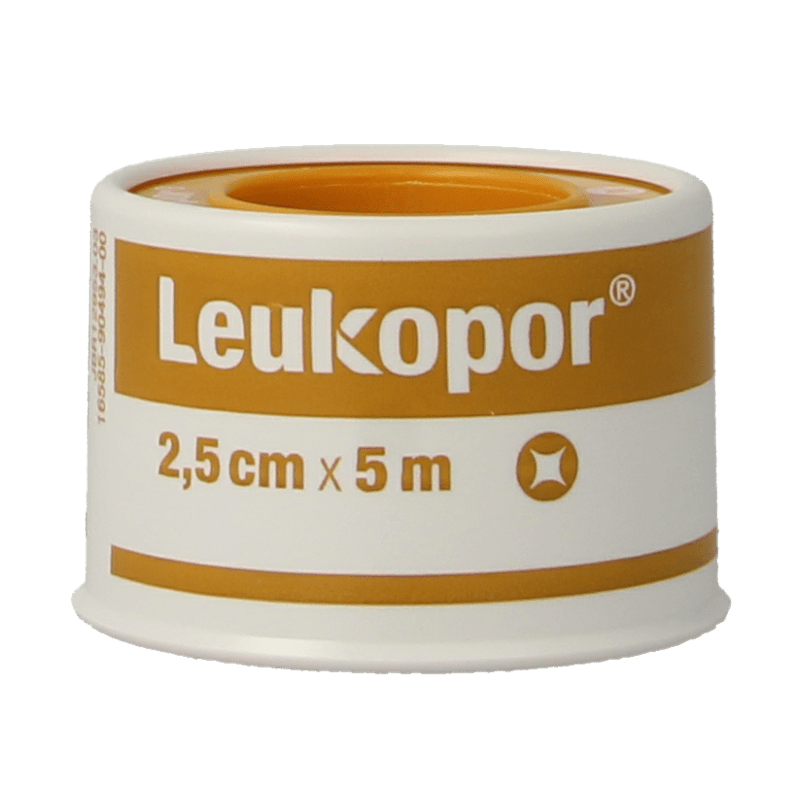 Leukopor Hechtpleister 5m x 2.50cm 1 Stuks - DrogistWereld