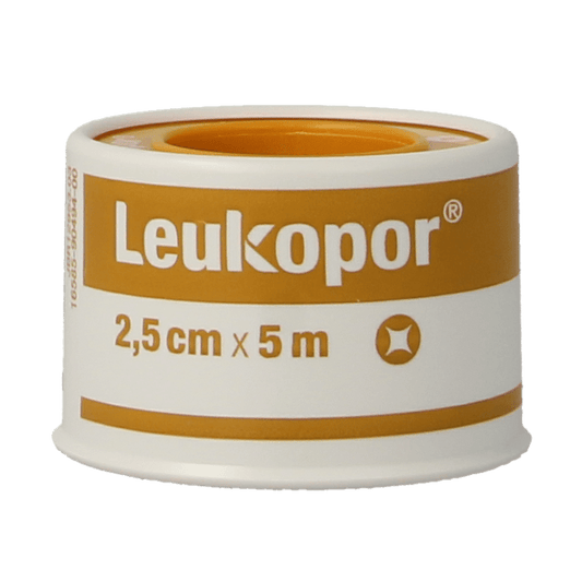 Leukopor Hechtpleister 5m x 2.50cm 1 Stuks - DrogistWereld