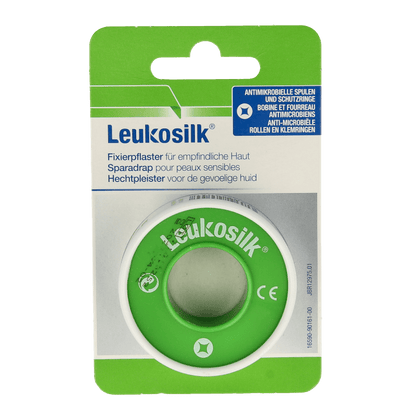 Leukosilk Hechtpleister 1.25cm hangend 1 Stuks - DrogistWereld
