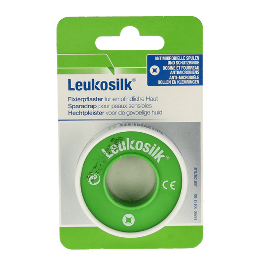 Leukosilk Hechtpleister 1.25cm hangend 1 Stuks - DrogistWereld