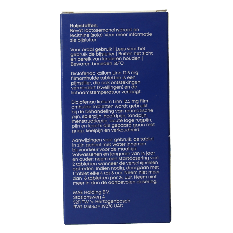 Linn Diclofenac 12.5mg 20 Stuks - DrogistWereld