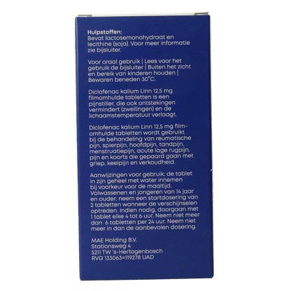 Linn Diclofenac 12.5mg 20 Stuks - DrogistWereld