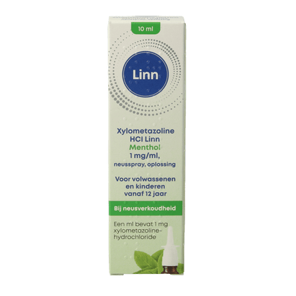 Linn Neusspray xylometazoline/menthol 1mg 10 Milliliter - DrogistWereld