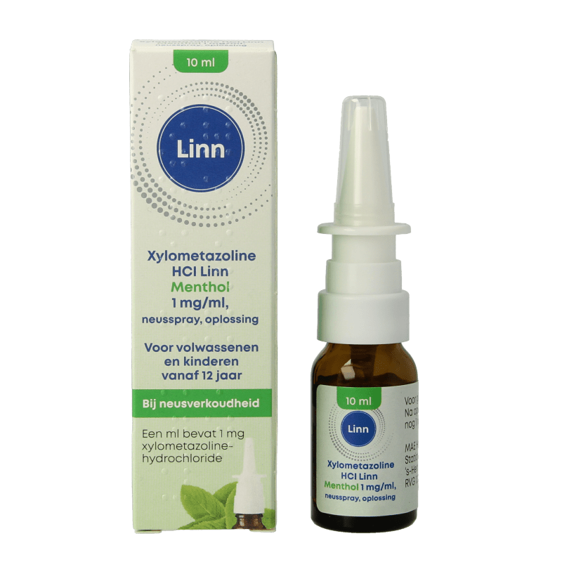 Linn Neusspray xylometazoline/menthol 1mg 10 Milliliter - DrogistWereld