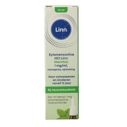 Linn Neusspray xylometazoline/menthol 1mg 10 Milliliter - DrogistWereld