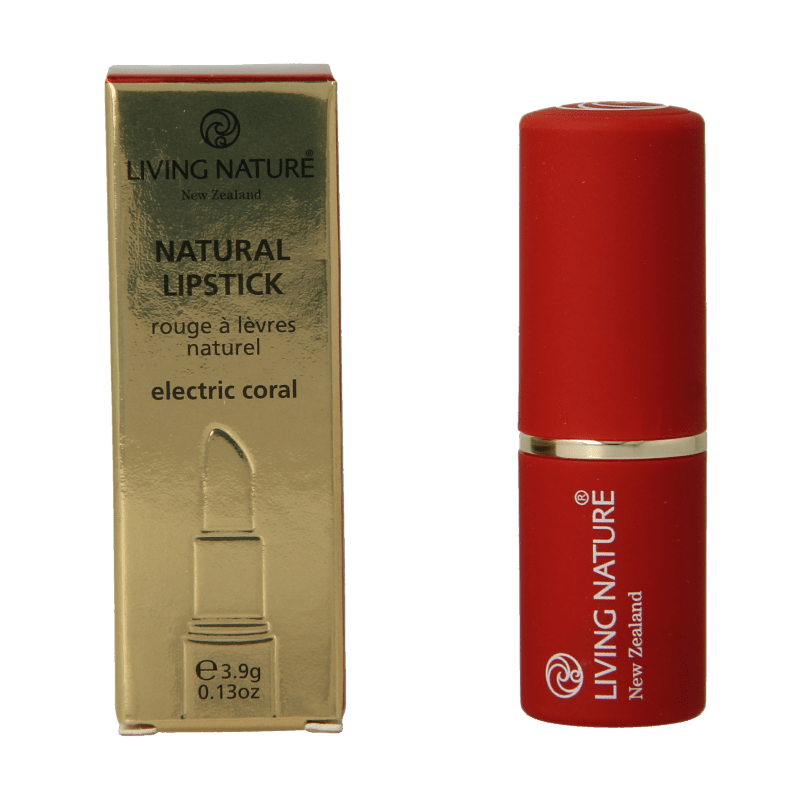 Living Nature Lippenstift electric coral 4 Gram - DrogistWereld