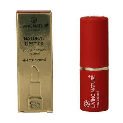 Living Nature Lippenstift electric coral 4 Gram - DrogistWereld