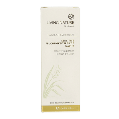Living Nature Nachtcreme gevoelige huid 50 Milliliter - DrogistWereld