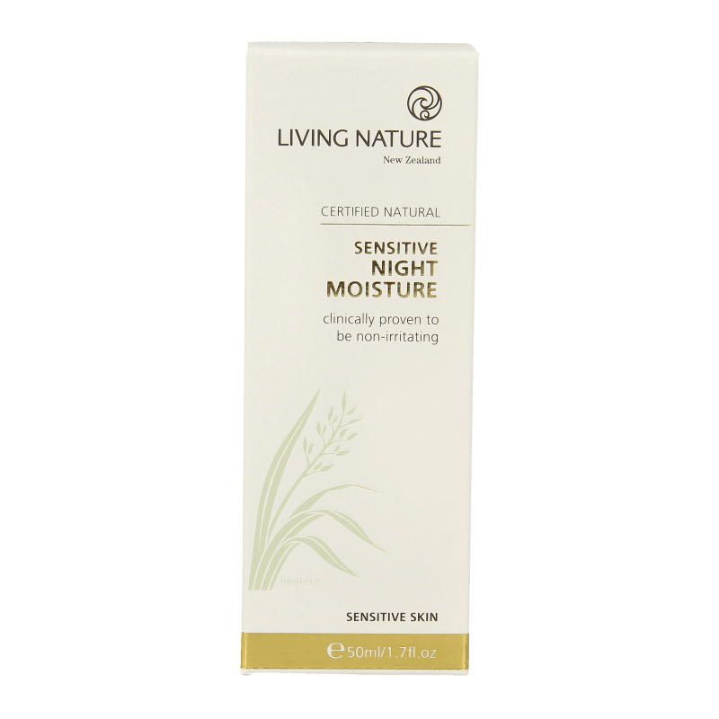 Living Nature Nachtcreme gevoelige huid 50 Milliliter - DrogistWereld