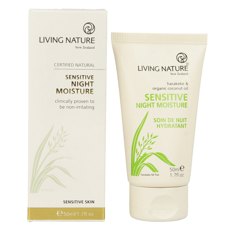 Living Nature Nachtcreme gevoelige huid 50 Milliliter - DrogistWereld