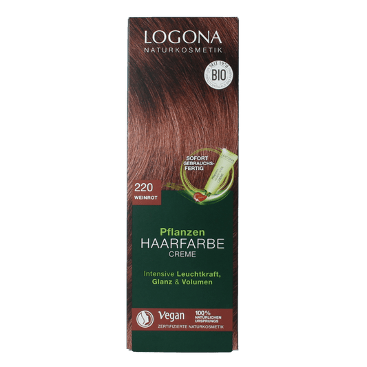 Logona Color creme 220 bordeaux 150 Milliliter - DrogistWereld