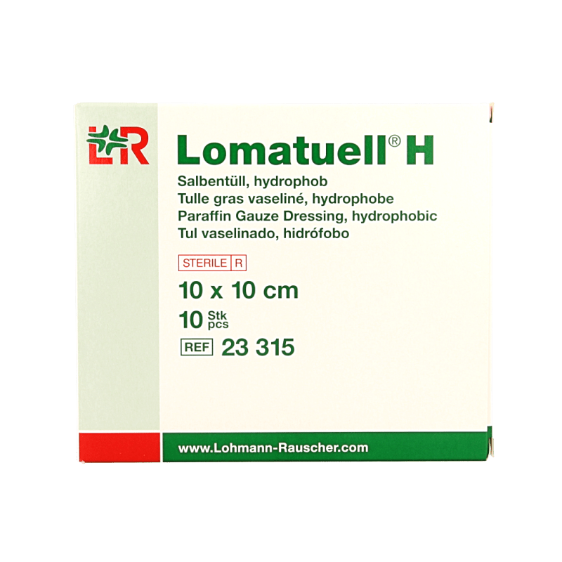 Lomatuell H gaasverband 10cm x 10cm 10 Stuks - DrogistWereld