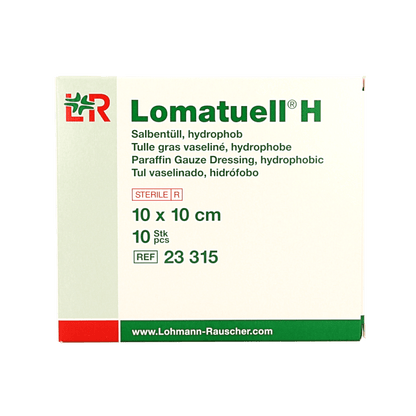 Lomatuell H gaasverband 10cm x 10cm 10 Stuks - DrogistWereld