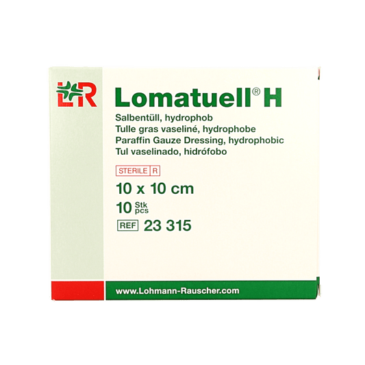 Lomatuell H gaasverband 10cm x 10cm 10 Stuks - DrogistWereld