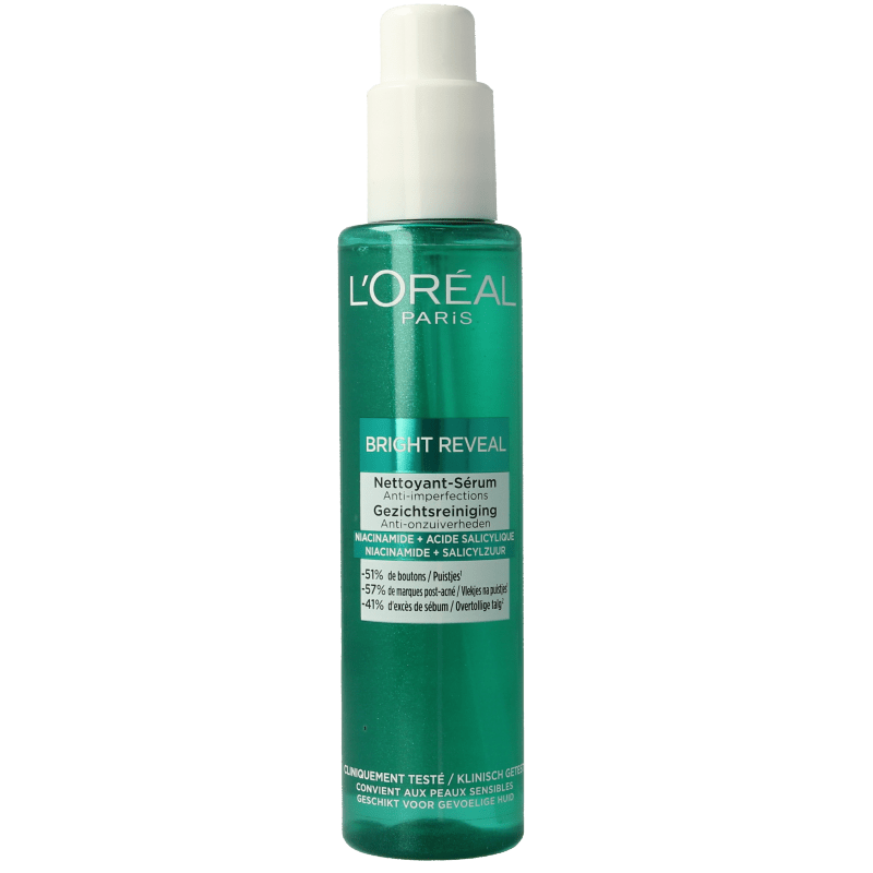 L'Oreal Paris Bright reveal dark spot reiniging 150 Milliliter - DrogistWereld