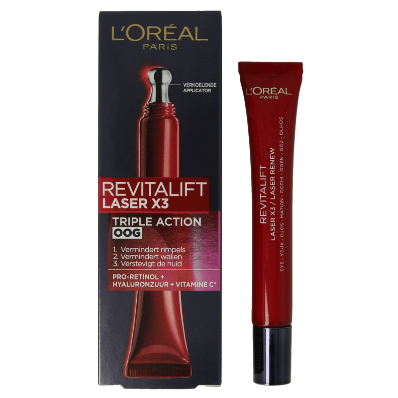 L'Oreal Paris Revitalift laser X3 eyes 15 Milliliter - DrogistWereld