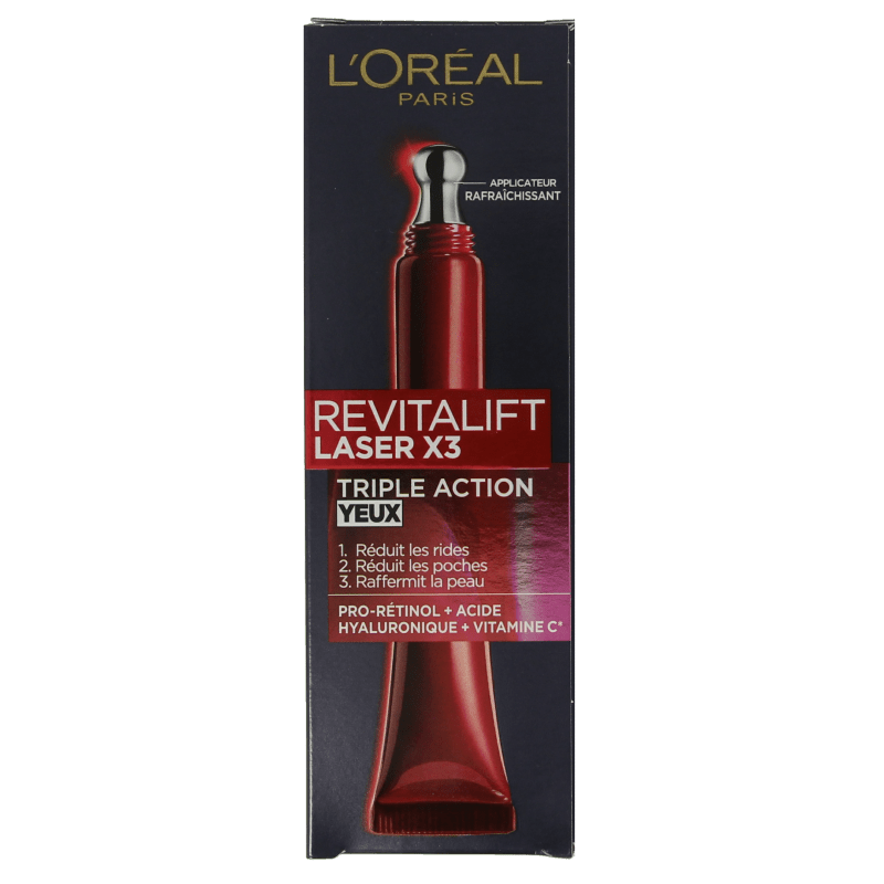 L'Oreal Paris Revitalift laser X3 eyes 15 Milliliter - DrogistWereld