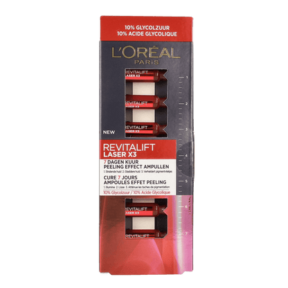 L'Oreal Paris Revitalift Laser X3 Peeling Effect Ampullen 7 Ampullen - DrogistWereld
