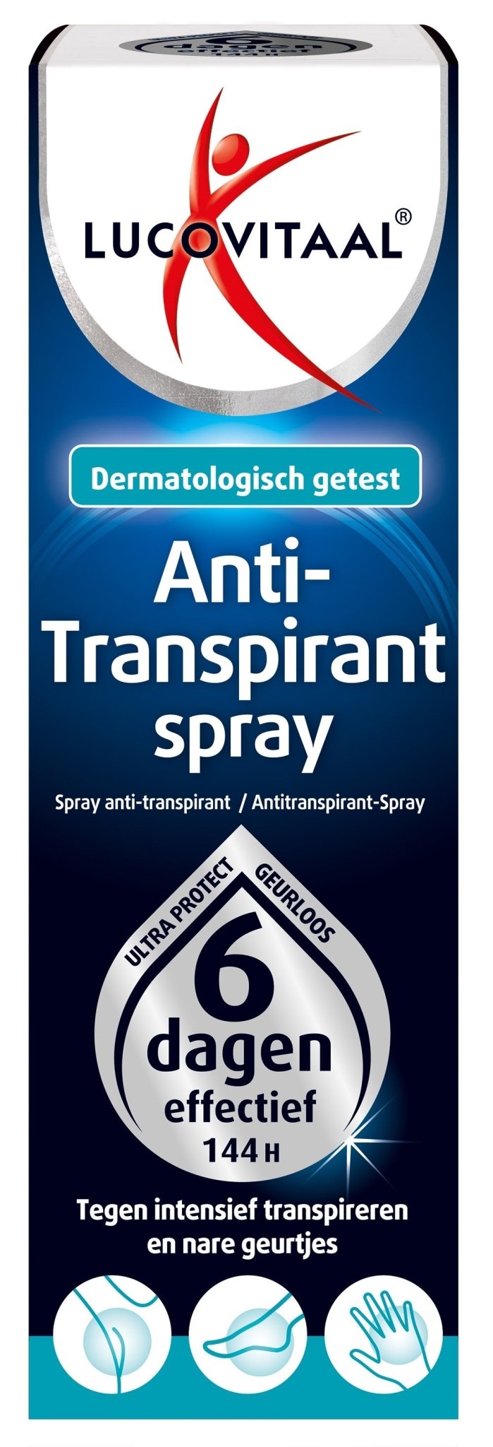 Lucovitaal Anti - transpirant spray 40 Milliliter - DrogistWereld