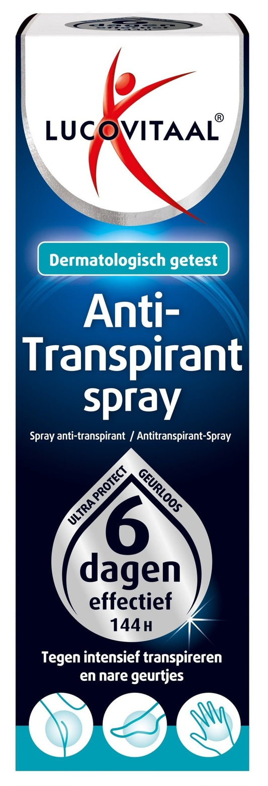Lucovitaal Anti - transpirant spray 40 Milliliter - DrogistWereld