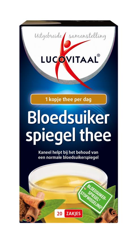 Lucovitaal Bloedsuikerspiegel thee 20 Zakjes - DrogistWereld