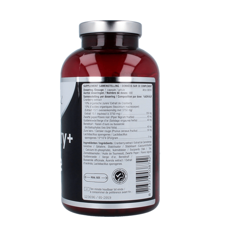 Lucovitaal Cranberry x - tra 480 Capsules - DrogistWereld