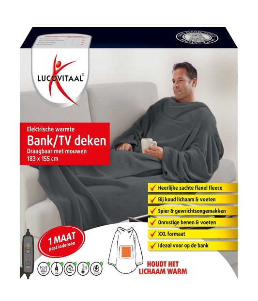 Lucovitaal Electrische warmte bank/TV deken 1 Paar - DrogistWereld