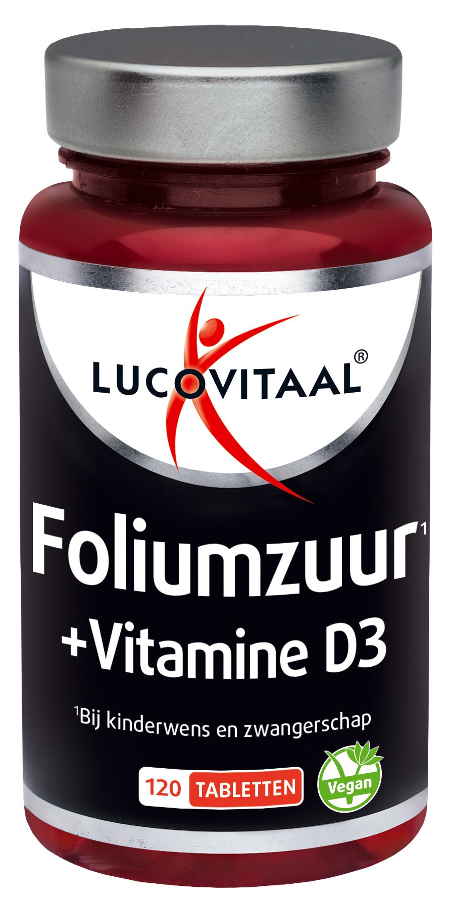 Lucovitaal Foliumzuur + vitamine D3 tabletten 120 Tabletten - DrogistWereld