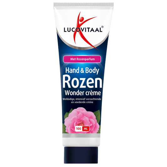 Lucovitaal Hand & body rozen wonder creme 100 Milliliter - DrogistWereld