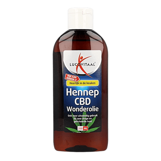 Lucovitaal Hennep CBD huidwonder olie 200 Milliliter - DrogistWereld