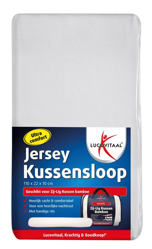 Lucovitaal Jersey zijligkussen sloop 1 Stuks - DrogistWereld