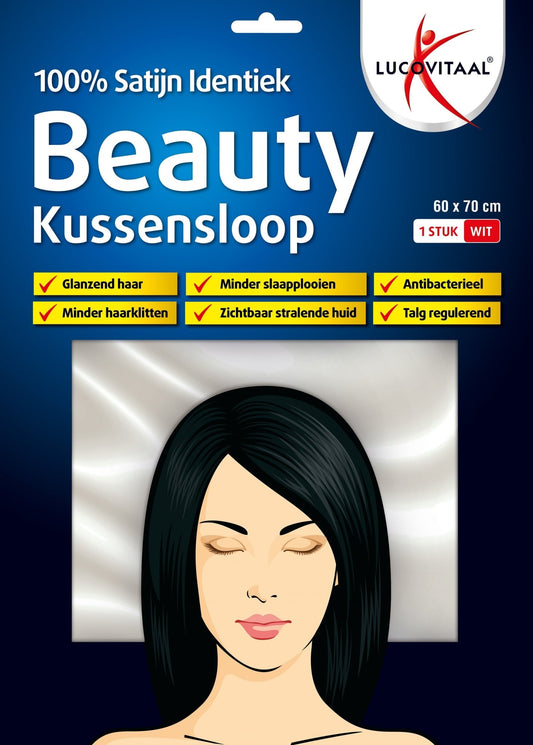 Lucovitaal Kussensloop beauty 100% satijn 60 x 70cm 1 Stuks - DrogistWereld