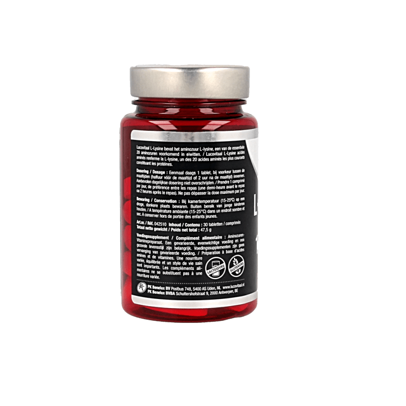 Lucovitaal L - Lysine 1000mg 30 Tabletten - DrogistWereld