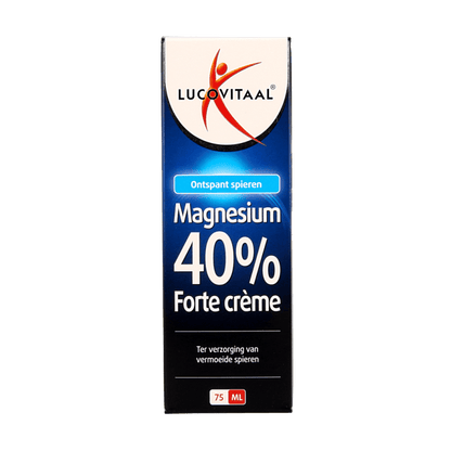 Lucovitaal Magnesium 40% forte creme 75 Gram - DrogistWereld