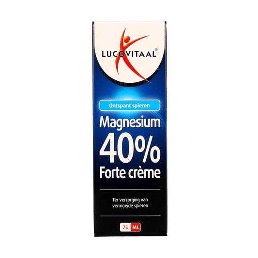 Lucovitaal Magnesium 40% forte creme 75 Gram - DrogistWereld