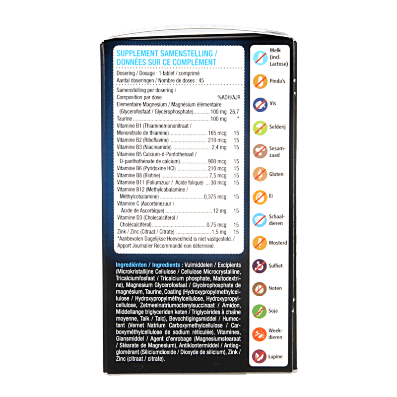 Lucovitaal Magnesium spanning stress & vermoeidheid 45 Tabletten - DrogistWereld