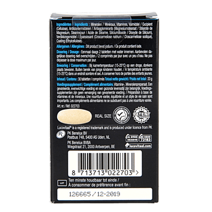 Lucovitaal Magnesium vitaminen mineralen compleet 30 Tabletten - DrogistWereld