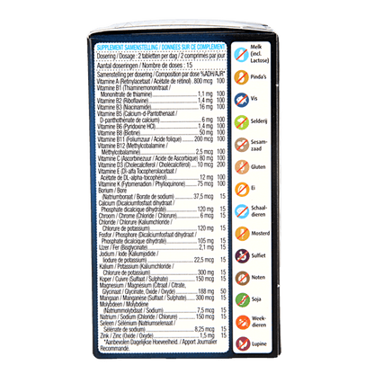 Lucovitaal Magnesium vitaminen mineralen compleet 30 Tabletten - DrogistWereld