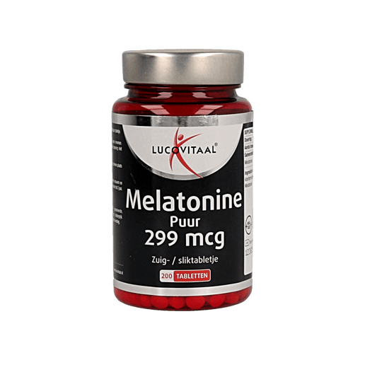 Lucovitaal Melatonine puur 0.299mg 200 Tabletten - DrogistWereld